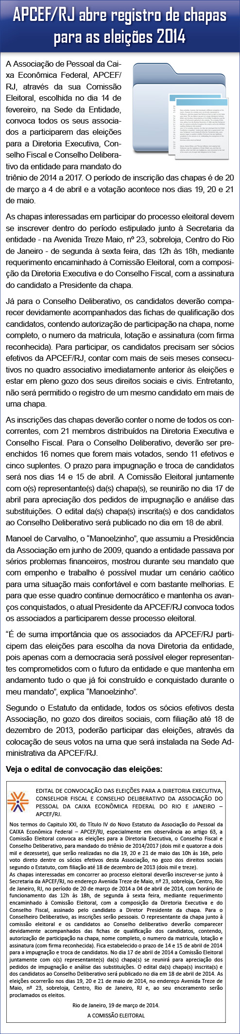 Eleicoes_APCEFRJ_2014